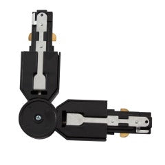 Flexible L Shape Connector for Track Lighting Black - S554 - Light Market