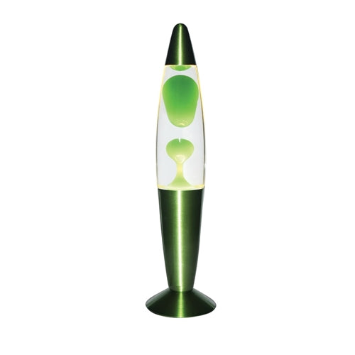 Lava Table Lamp Green and Clear with Green Base - TL110 - Light Market