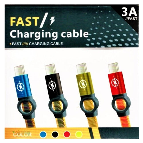Lightning Connector 3A Fast Charging Braided Cable - Light Market