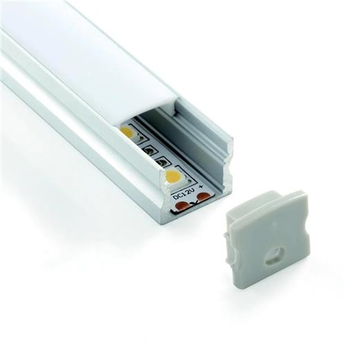 Low Spotting Aluminium Surface Channel - 3m - Light Market