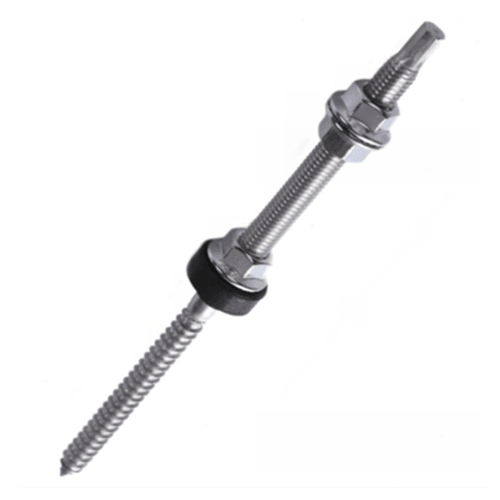 Solar Mounting Screw for Slate/Zinc/IBR Roof - Stainless Steel - Light Market