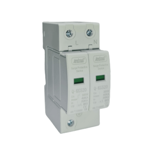 Surge Protector 2 Pole 40kA 385v Din Rail Q-KG520 - Light Market