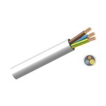 1.0mm Cabtyre 3 Core Cable HQ White 1 Meter - Light Market