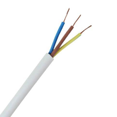 1.5mm Cabtyre 3 Core White - p/m - Light Market