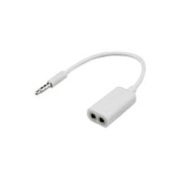 1 Male to 2 Female AUX Adapter Apple - Light Market