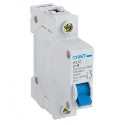 1 Pole Circuit Breaker 6amp 3KA ECB5 Din Rail - Light Market