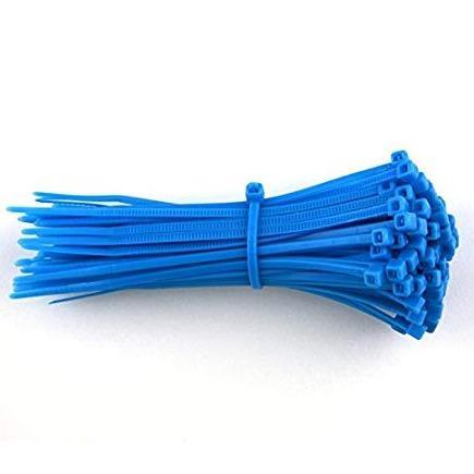 100 Piece Blue Cable Ties 2.5x104mm ET36 - Light Market