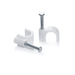 10mm Round Cable Clips (100) - Light Market