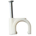10mm Round Cable Clips (100 pack) EA78WH - Light Market