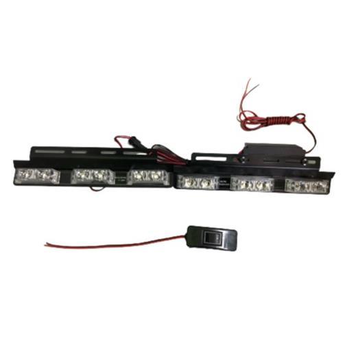 12-24v 2 Module x 6 Led Grill Mount Flashing White Km3 Electro Gadgets - Light Market