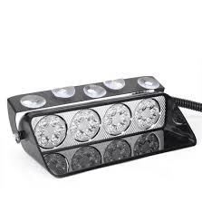 12-24v 4 Led x 4 Dash Mount Flashing White S16 - Light Market