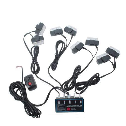 12-24v 8 Module led Grill Mount Flashing White R1-014C - Light Market
