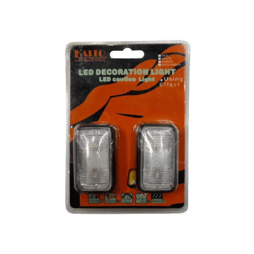 12-24v Led Caution Light White (Pair) - Light Market