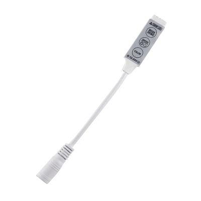 12-24v Led Rgbw Amt 3-Key Controller With Female Dc - Light Market