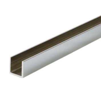 12mm Aluminium Surface Channel 1m - Light Market