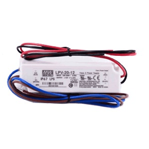 12v 1.67a 20w Waterproof Power Supply Ip67 LPV-20-12 Mean Well - Light Market