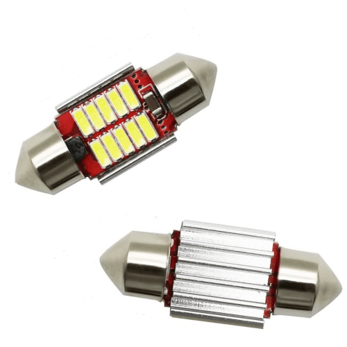 12v 10 Led Festoon Bulb 36mm 6000k Bing Light - Light Market