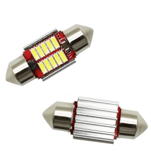 12v 10 Led Festoon Bulb 41mm 6000k Bing Light - Light Market