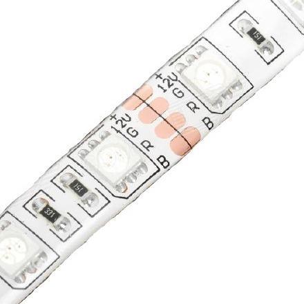 12v 10mm 5050 60 LED Strip Light IP65 1m RGB - Light Market