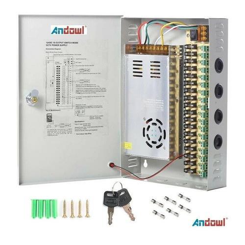 12v 25 Amp 18 Channel CCTV Power Supply - Light Market