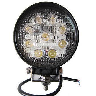 12v 27w Round Led Car Spotlight 6000k IP67 27WR - Light Market