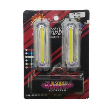 12v 2w 6000k Strobe Light 2 Pack ZW-346 - Light Market