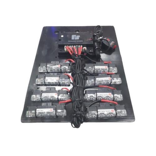 12v 3 Led x 8 Grill Mount Red Led-4g-8b Federal Signal - Light Market