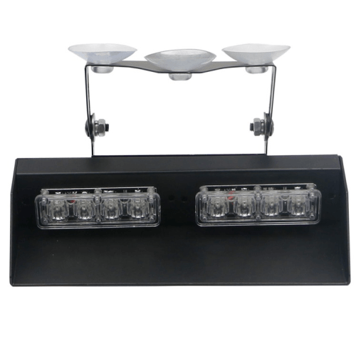 12v 4 Led x 2 Dash Mount Flashing White - Light Market