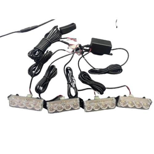 12v 4 Led x 4 Module Grill Mount White Federal Signal HS-52007-4 - Light Market