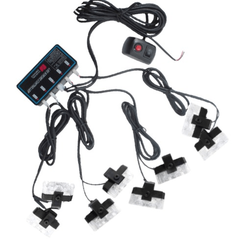 12v 4 Led x 8 Grill Mount White Led-4-8r Federal Signal - Light Market