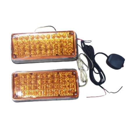 12v 44 Led Amber Rectangular Trailer Tail Light Led-18b Federal Signal - Light Market