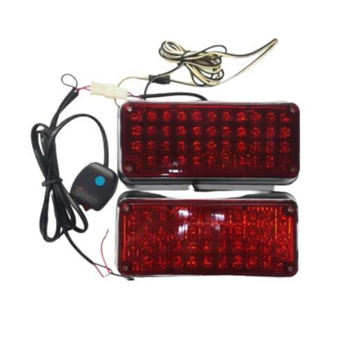 12v 44 Led RED Rectangular Trailer Tail Light Led-18b Federal Signal - Light Market