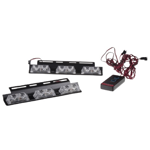 12v 6 Led x 2 Grill Mount Amber Federal Signal - Light Market