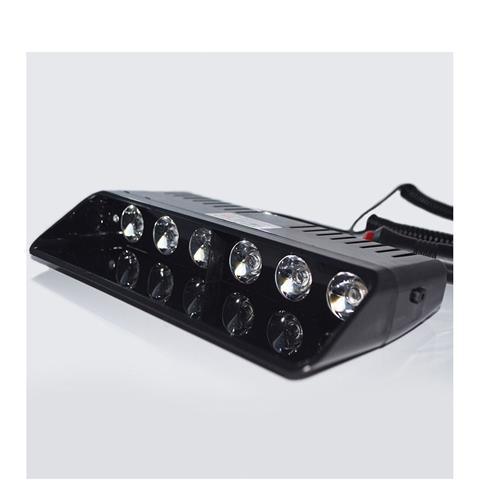 12v 6 x 18 Led Dash Mount Flashing White YHH-S7 - Light Market