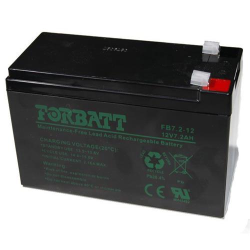 12v 7.2amp Lead Acid Rechargeable Battery FB7.2-12 Forbatt - Light Market