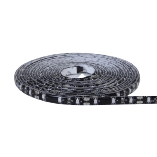 12v 8mm 3528 60 Led Strip Light Black Pcb Ip65 5m Roll Blue Bing Light - Light Market