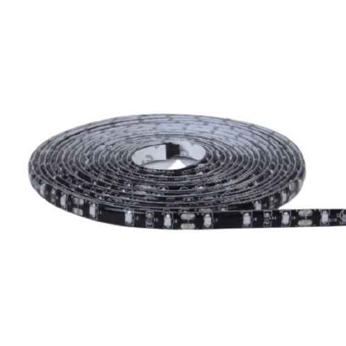 12v 8mm 3528 60 Led Strip Light Black Pcb Ip65 5m Roll Pink Bing Light - Light Market