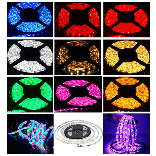 12v 8mm 3528 60 Led Strip Light Ip65 5m Roll Blue Bing Light (Clearance Special) - Light Market