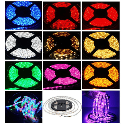 12v 8mm 3528 60 Led Strip Light Ip65 5m Roll Green Bing Light - Light Market