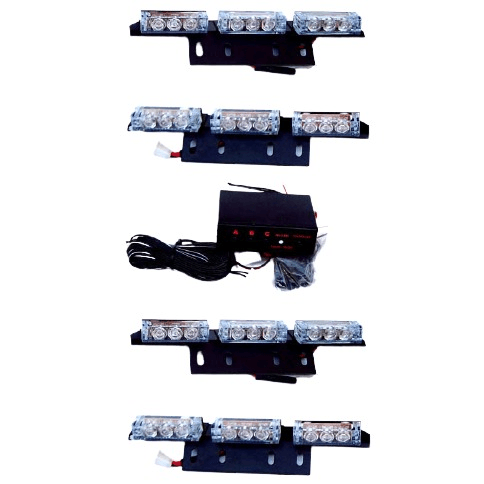 12v 9 Led x 4 Grill Mount Amber Federal Signal - Light Market