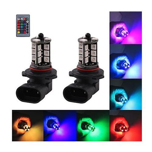 12v 9005 27x5050 Rgb Fog Light Bulb With Remote 2 Pack - Light Market