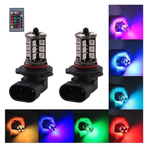 12v 9006 27x5050 Rgb Fog Light Bulb With Remote 2 Pack - Light Market