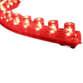 12v 96 LED Single-Color LED Strip Light IP65 1m Red - Light Market