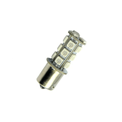 12v Ba15s 5050 x 18 Led Bulb Amber Bing Light - Light Market