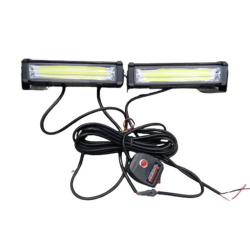 12v Cob Led x 2 White Grill Mount Federal Signal - Light Market