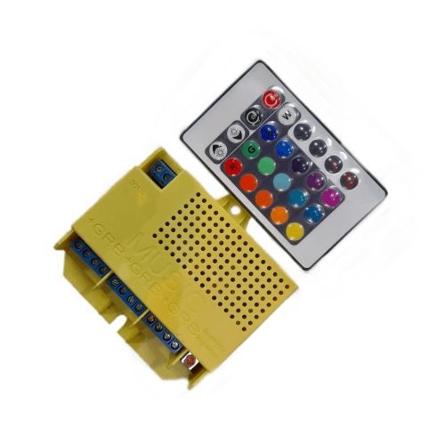 12v Led Rgb Music Controller With Remote - Light Market
