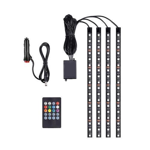 12V RGB Car Atmosphere Strip Light 12cm x 4 - Light Market