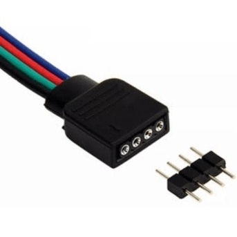 12v Rgb Strip Connector 4 Pin 1 Sided - Light Market