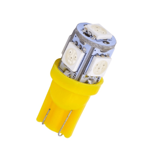 12v T10 5050 x 5 Led Park Light Amber Bing Light - Light Market