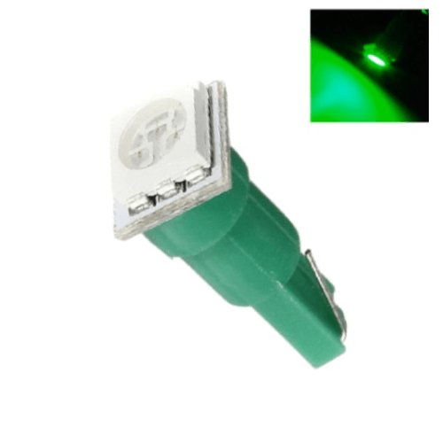 12v T5 5050 1 Led Dashboard Bulb Green Bing Light - Light Market